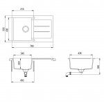 Мойка кухонная AquaSanita Tesa SQT 101